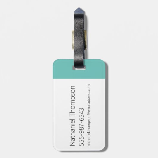 Johnny Bravo, doe de aap met me mee! Bagagelabel (Achterkant verticaal)