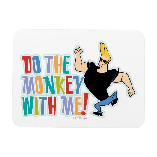 Johnny Bravo, doe de aap met me mee! Magneet (Horizontaal)