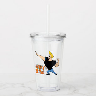 Johnny Bravo Flexing Acryl Drinkbeker