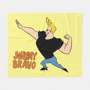 Johnny Bravo Flexing Fleece Deken
