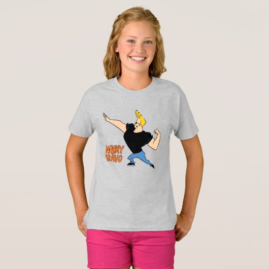 Johnny Bravo Flexing T-shirt (Voorkant volledig)