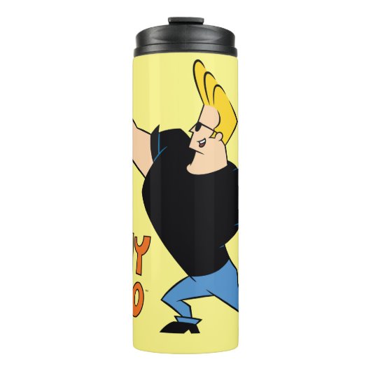 Johnny Bravo Flexing Thermosbeker (Voorkant)