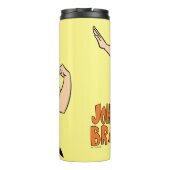 Johnny Bravo Flexing Thermosbeker (Achterkant)