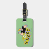 Johnny Bravo - Hey Daar Sassy Bagagelabel (Voorkant verticaal)