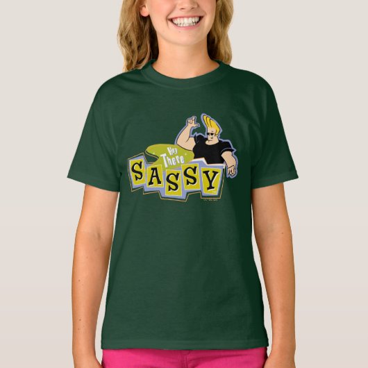 Johnny Bravo - Hey Daar Sassy T-shirt (Voorkant)