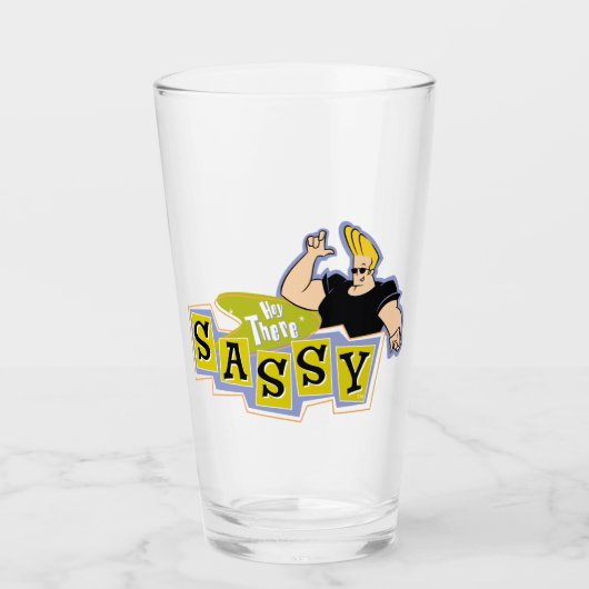 Johnny Bravo - Hey There Sassy Glas (Voorkant)