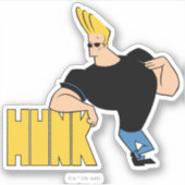 Johnny Bravo - Hunk Sticker (Voorkant)