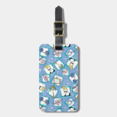 Johnny Bravo Icon Pattern Bagagelabel (Voorkant verticaal)