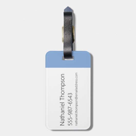 Johnny Bravo Icon Pattern Bagagelabel (Achterkant verticaal)