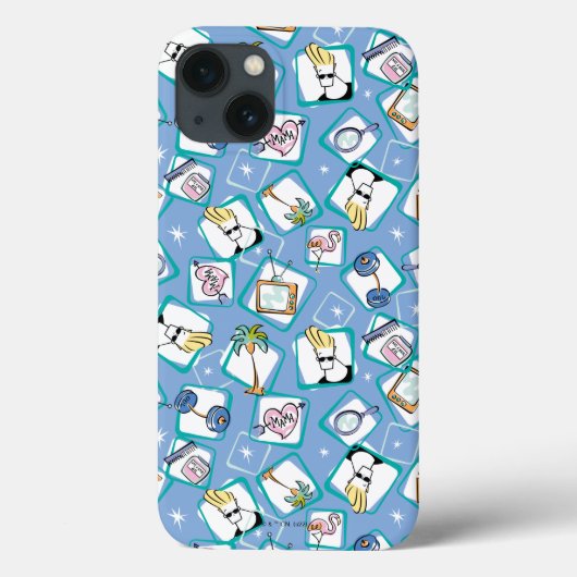 Johnny Bravo Icon Pattern Case-Mate iPhone Case (Achterkant)