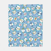 Johnny Bravo Icon Pattern Fleece Deken (Voorkant)