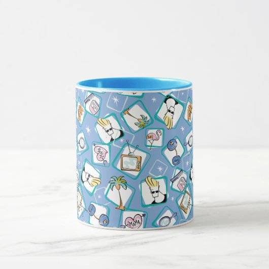 Johnny Bravo Icon Pattern Mok (Midden)