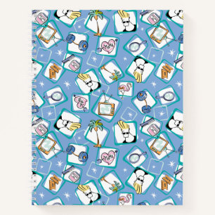 Johnny Bravo Icon Pattern Notitieboek