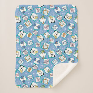 Johnny Bravo Icon Pattern Sherpa Deken