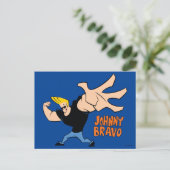 Johnny Bravo Iconic Pose Briefkaart (Staand voorkant)