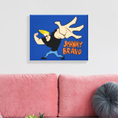 Johnny Bravo Iconic Pose Canvas Afdruk (Insitu (Woonkamer))