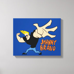 Johnny Bravo Iconic Pose Canvas Afdruk
