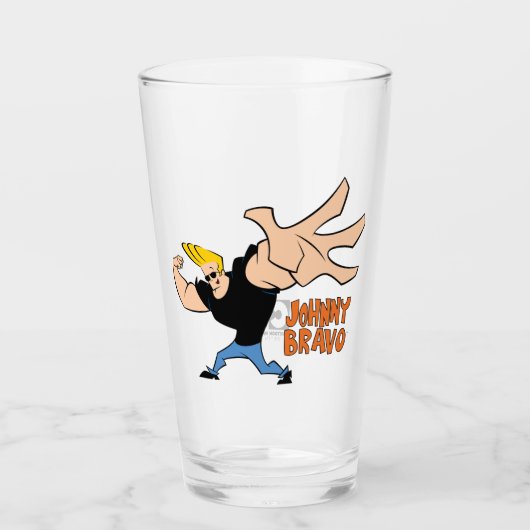 Johnny Bravo Iconic Pose Glas (Voorkant)