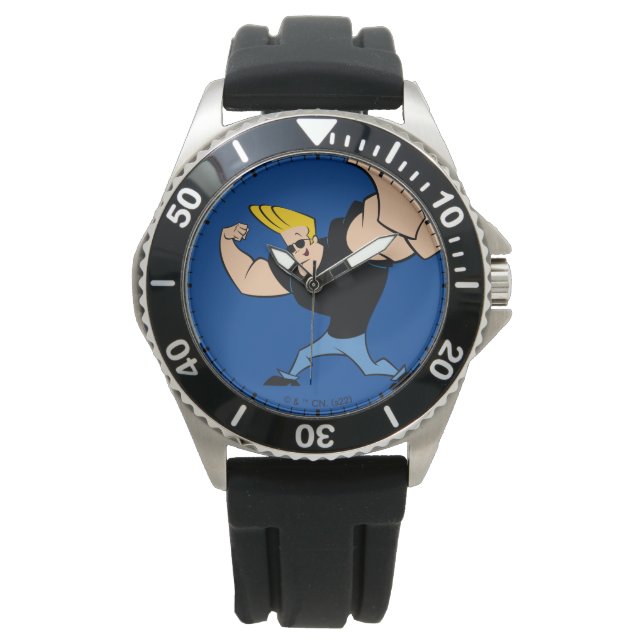 Johnny Bravo Iconic Pose Horloge (Voorkant)