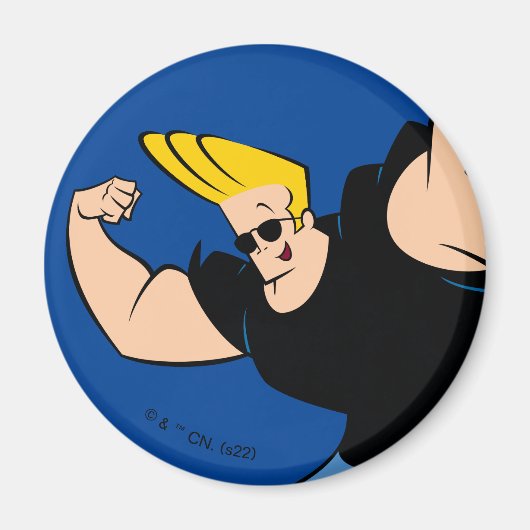 Johnny Bravo Iconic Pose Magneet (Voorkant)