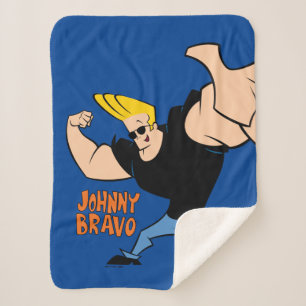 Johnny Bravo Iconic Pose Sherpa Deken
