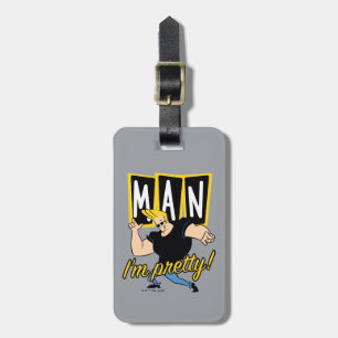 Johnny Bravo - Man dat ik  ben Bagagelabel