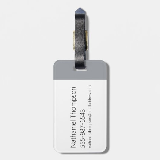 Johnny Bravo - Man dat ik  ben Bagagelabel (Achterkant verticaal)