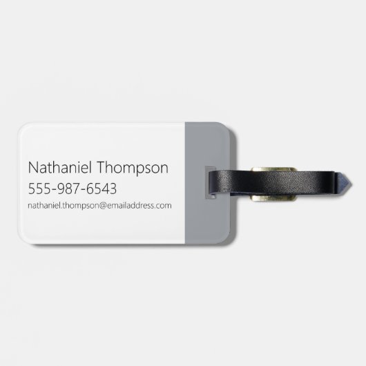 Johnny Bravo - Man dat ik  ben Bagagelabel (Achterkant horizontaal)