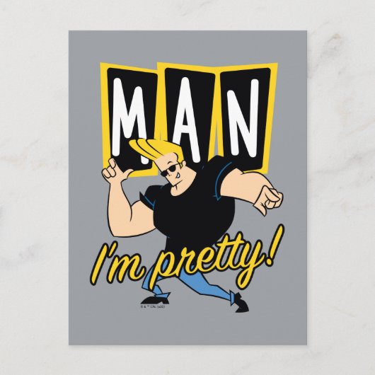 Johnny Bravo - Man dat ik  ben Briefkaart (Voorkant)