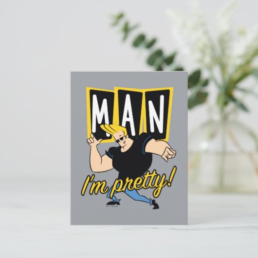Johnny Bravo - Man dat ik  ben Briefkaart (Staand voorkant)