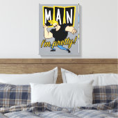 Johnny Bravo - Man dat ik  ben Canvas Afdruk (Insitu (Slaapkamer))
