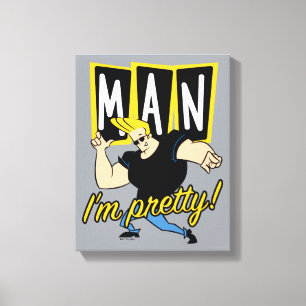 Johnny Bravo - Man dat ik ben Canvas Afdruk