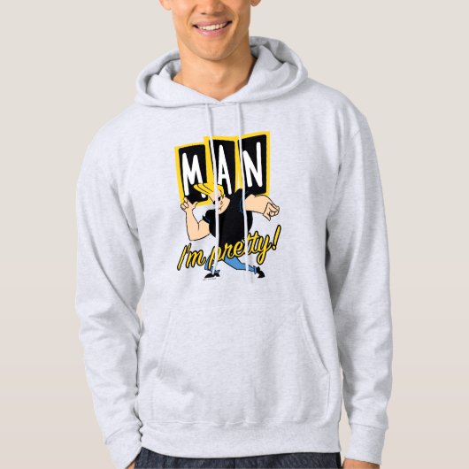 Johnny Bravo - Man dat ik  ben Hoodie (Voorkant)