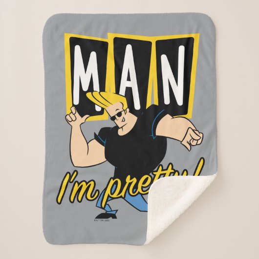 Johnny Bravo - Man dat ik  ben Sherpa Deken (Voorkant)