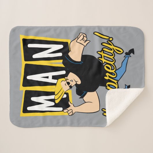 Johnny Bravo - Man dat ik  ben Sherpa Deken (Voorkant (horizontaal))