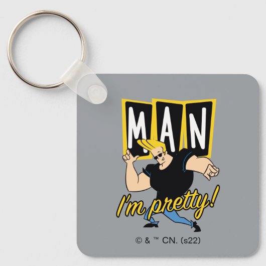 Johnny Bravo - Man dat ik  ben Sleutelhanger (Voorkant)