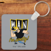Johnny Bravo - Man dat ik  ben Sleutelhanger (Achterkant)