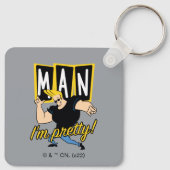Johnny Bravo - Man dat ik  ben Sleutelhanger (Achterkant)