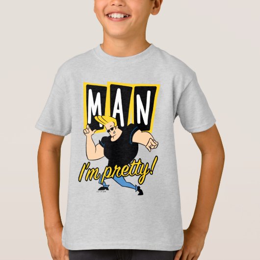 Johnny Bravo - Man dat ik  ben T-shirt (Voorkant)