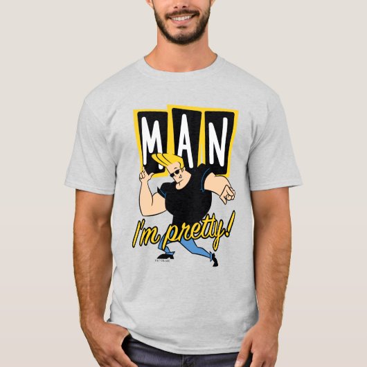 Johnny Bravo - Man dat ik  ben T-shirt (Voorkant)