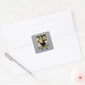 Johnny Bravo - Man dat ik  ben Vierkante Sticker (Envelop)