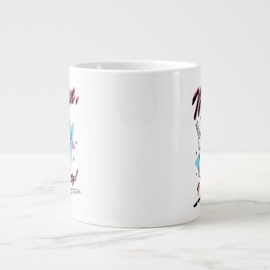 Johnny Bravo - Man ik ben  Retro Graphic Extra Grote Beker (Voorkant)