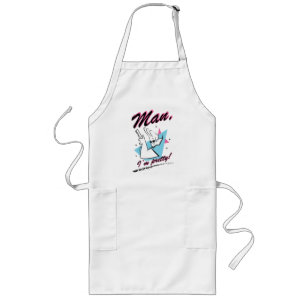 Johnny Bravo - Man ik ben Retro Graphic Lang Schort
