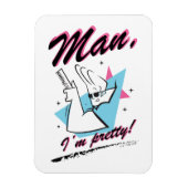 Johnny Bravo - Man ik ben Retro Graphic Magneet (Verticaal)