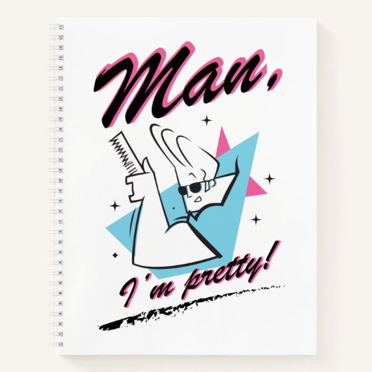 Johnny Bravo - Man ik ben  Retro Graphic Notitieboek (Voorkant)