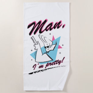 Johnny Bravo - Man ik ben Retro Graphic Strandlaken