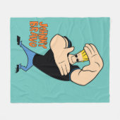 Johnny Bravo Picture Frame Pose Fleece Deken (Voorkant (Horizontaal))