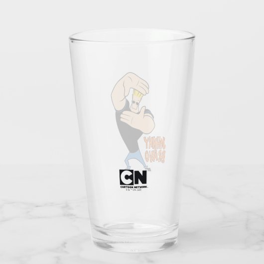 Johnny Bravo Picture Frame Pose Glas (Achterkant)