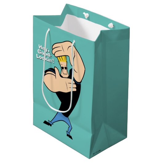 Johnny Bravo Picture Frame Pose Medium Cadeauzakje (Voorkant Gekanteld)