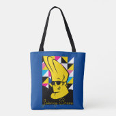 Johnny Bravo Pop Art Graphic Draagtas (Achterkant)